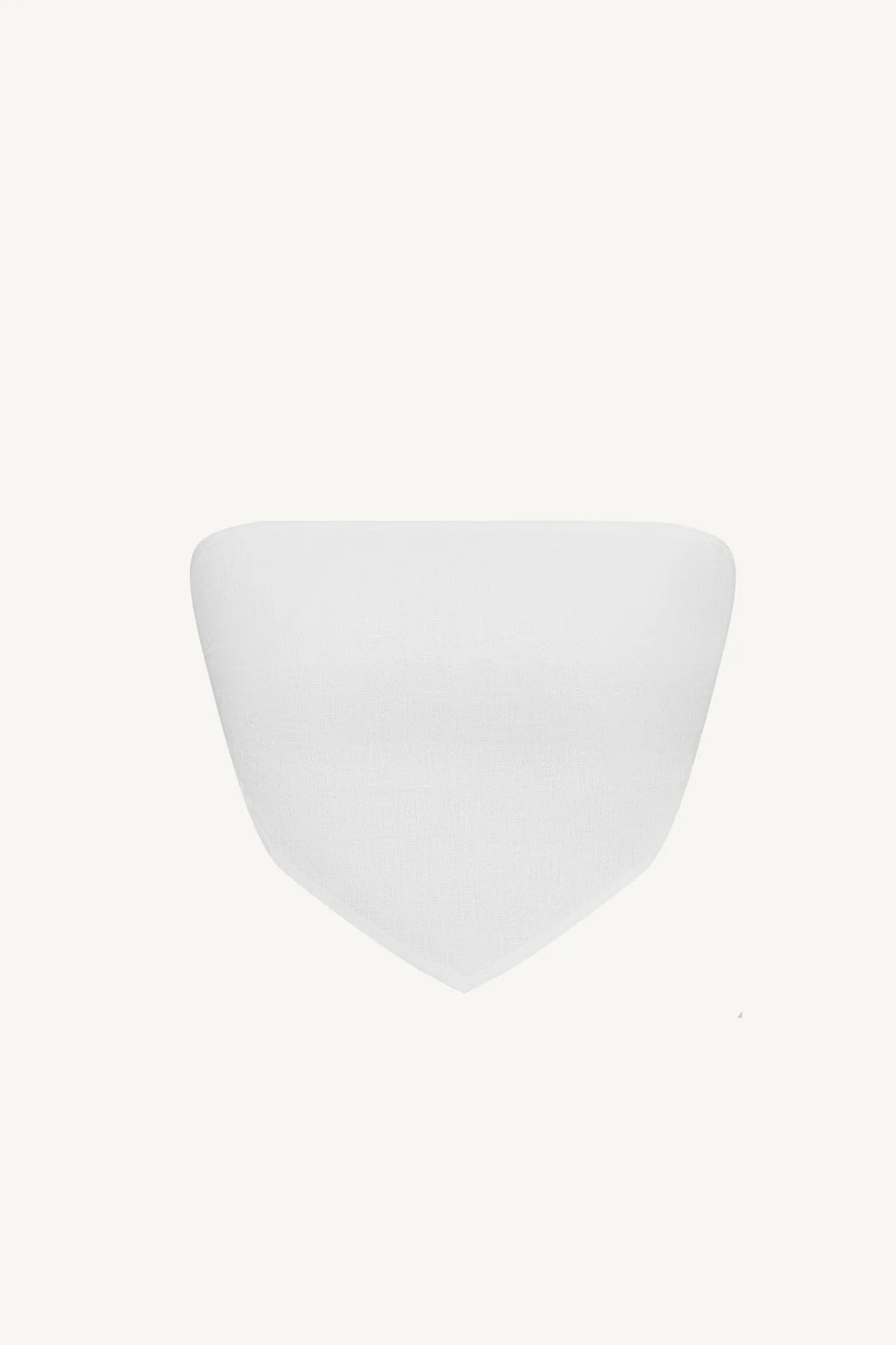 Joni Scarf Top - White EcoLinen