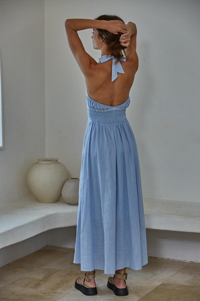 Calla Halter Dress Woven