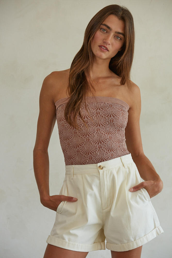 Jacquard Tube Top