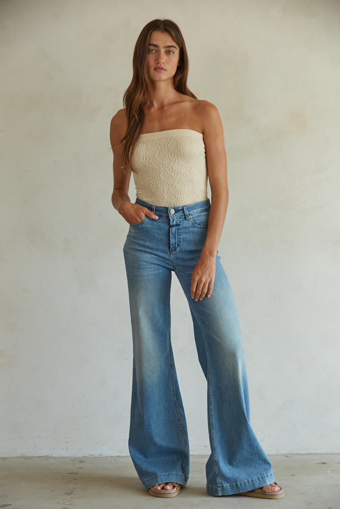 Jacquard Tube Top