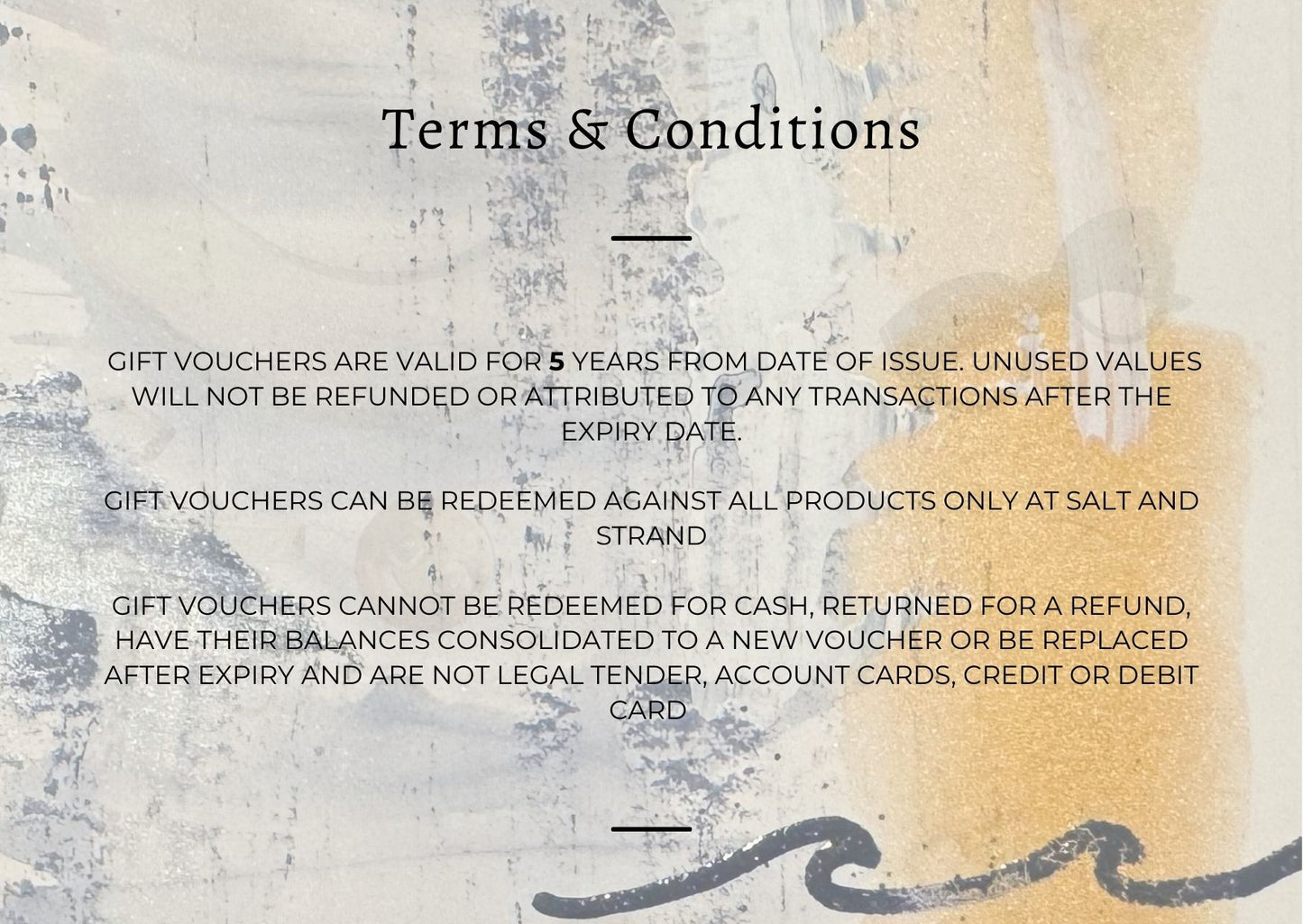 Salt and Strand Gift Certificate