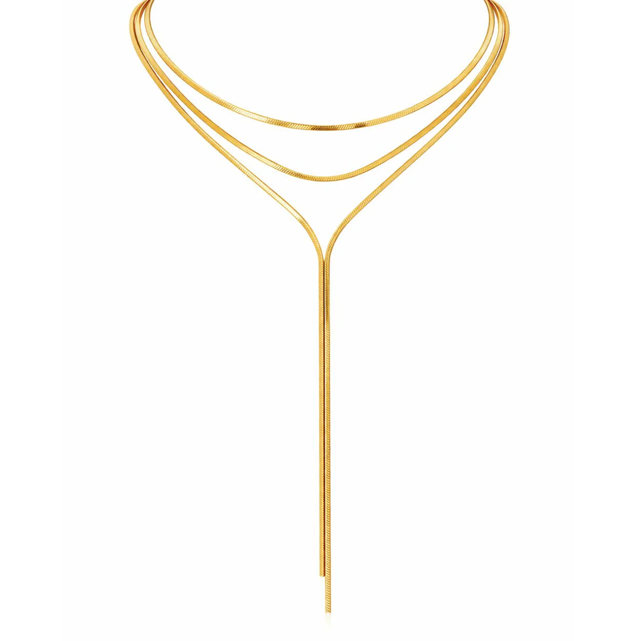 Elarina Layered Lariat Necklace