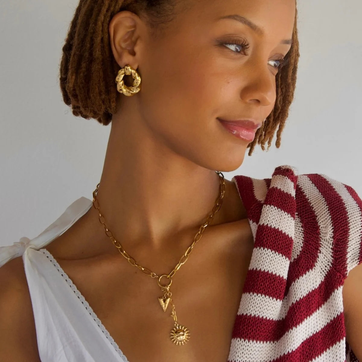 Colter Twist Knocker Earrings