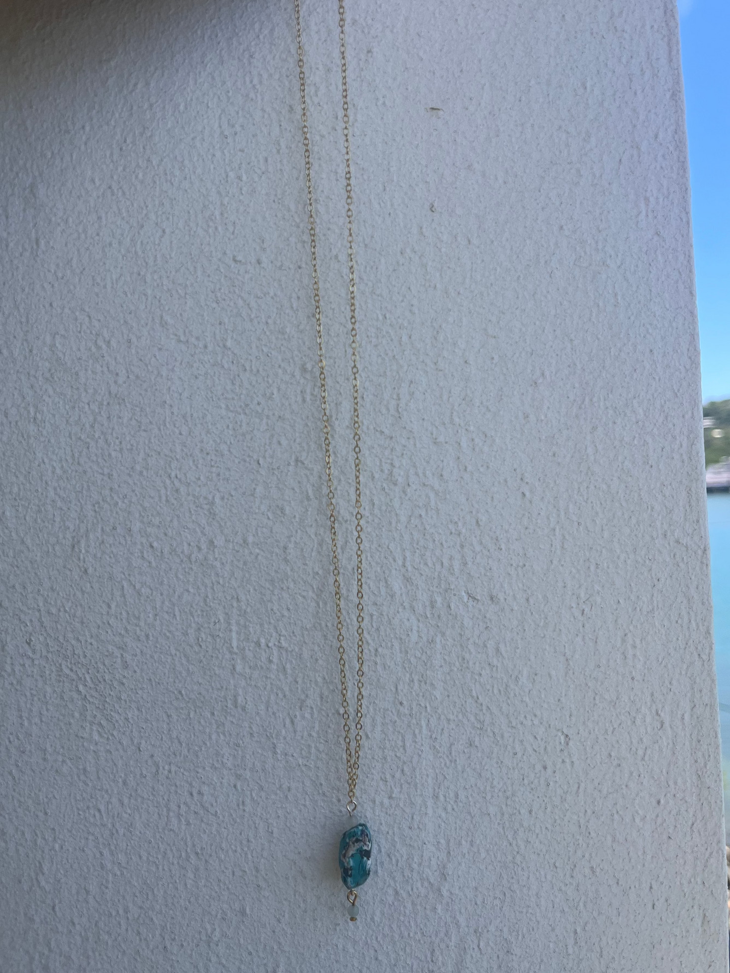 Turquoise Nugget 14/20 Chain