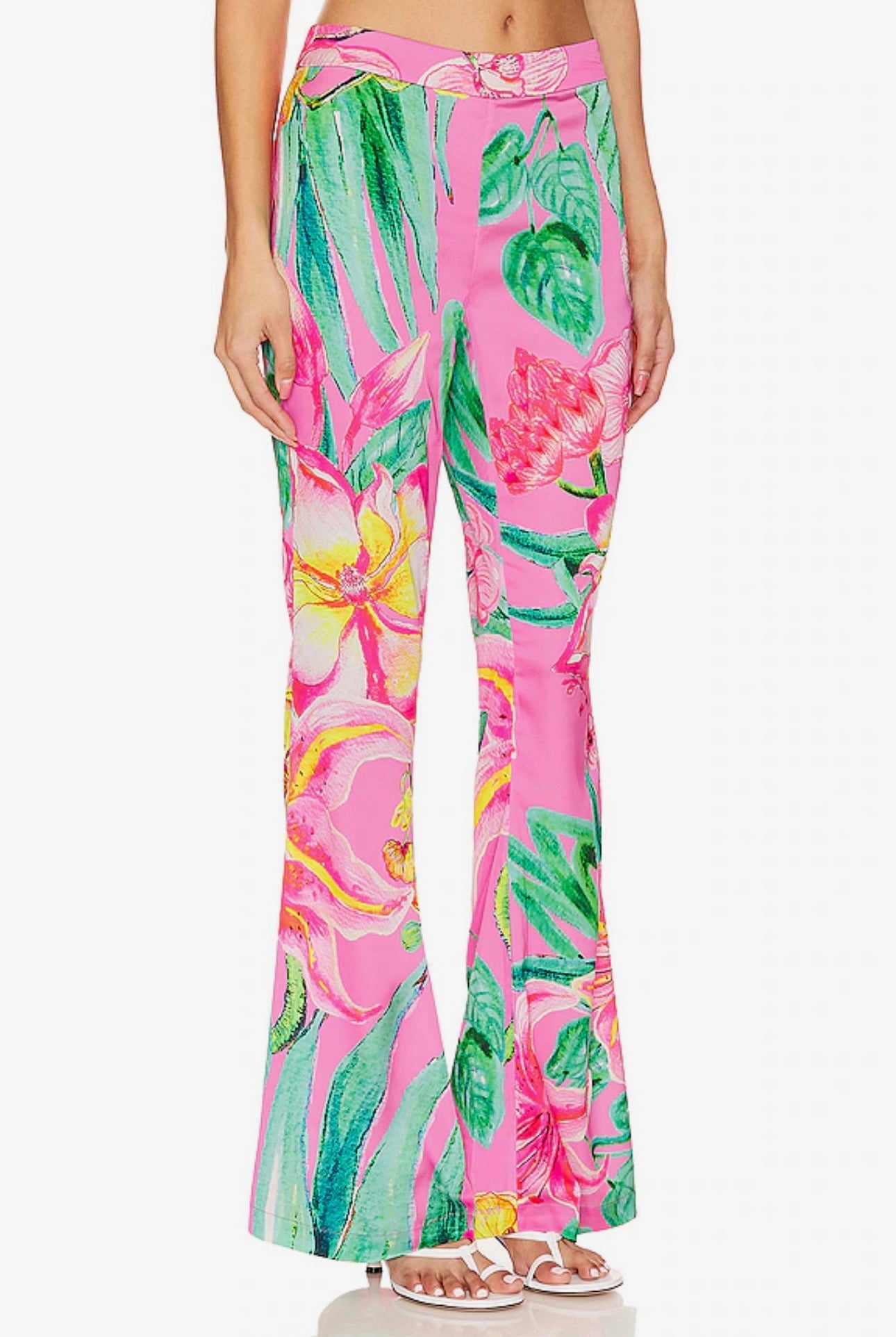 Megan Pink Floral Pants