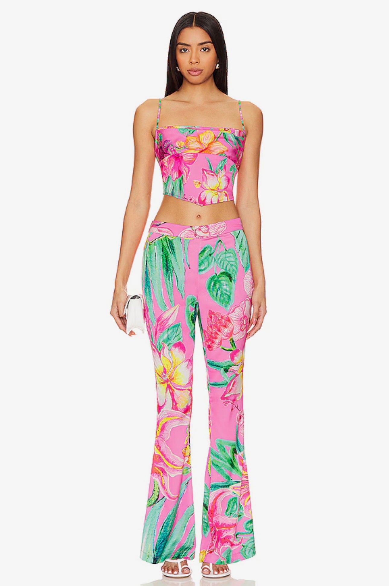 Megan Pink Floral Pants