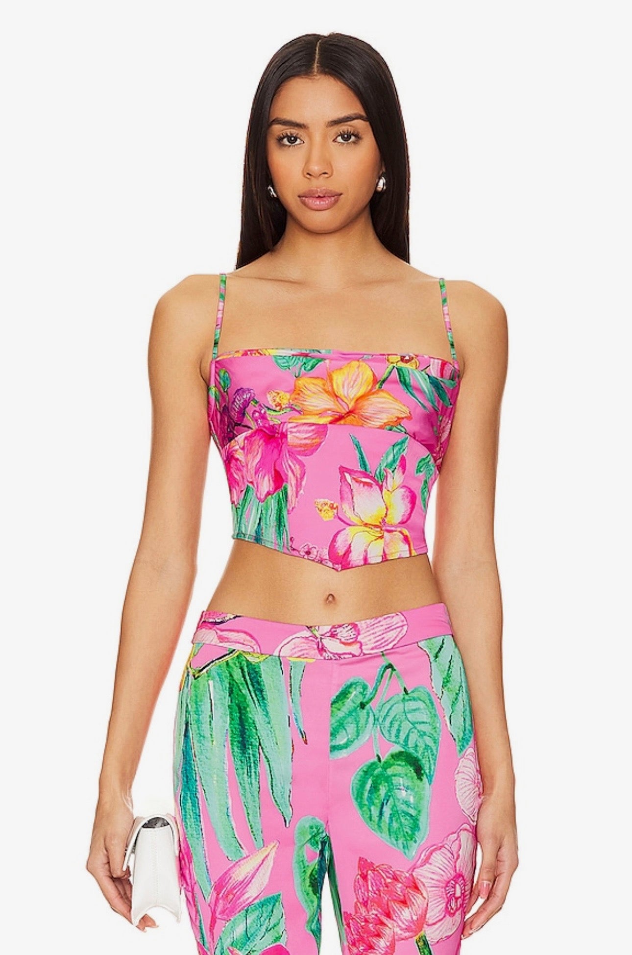 Megan Pink Floral Top