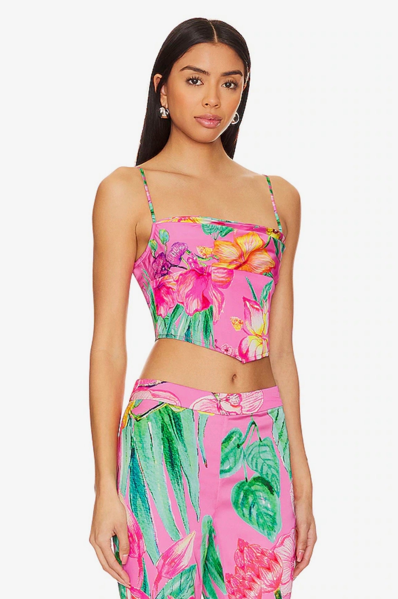 Megan Pink Floral Top