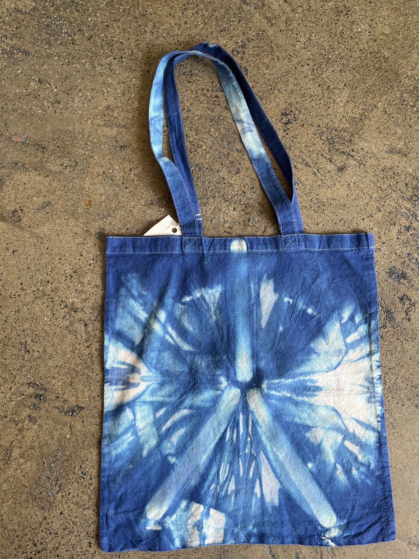 Shibori Dyed Canvas Tote