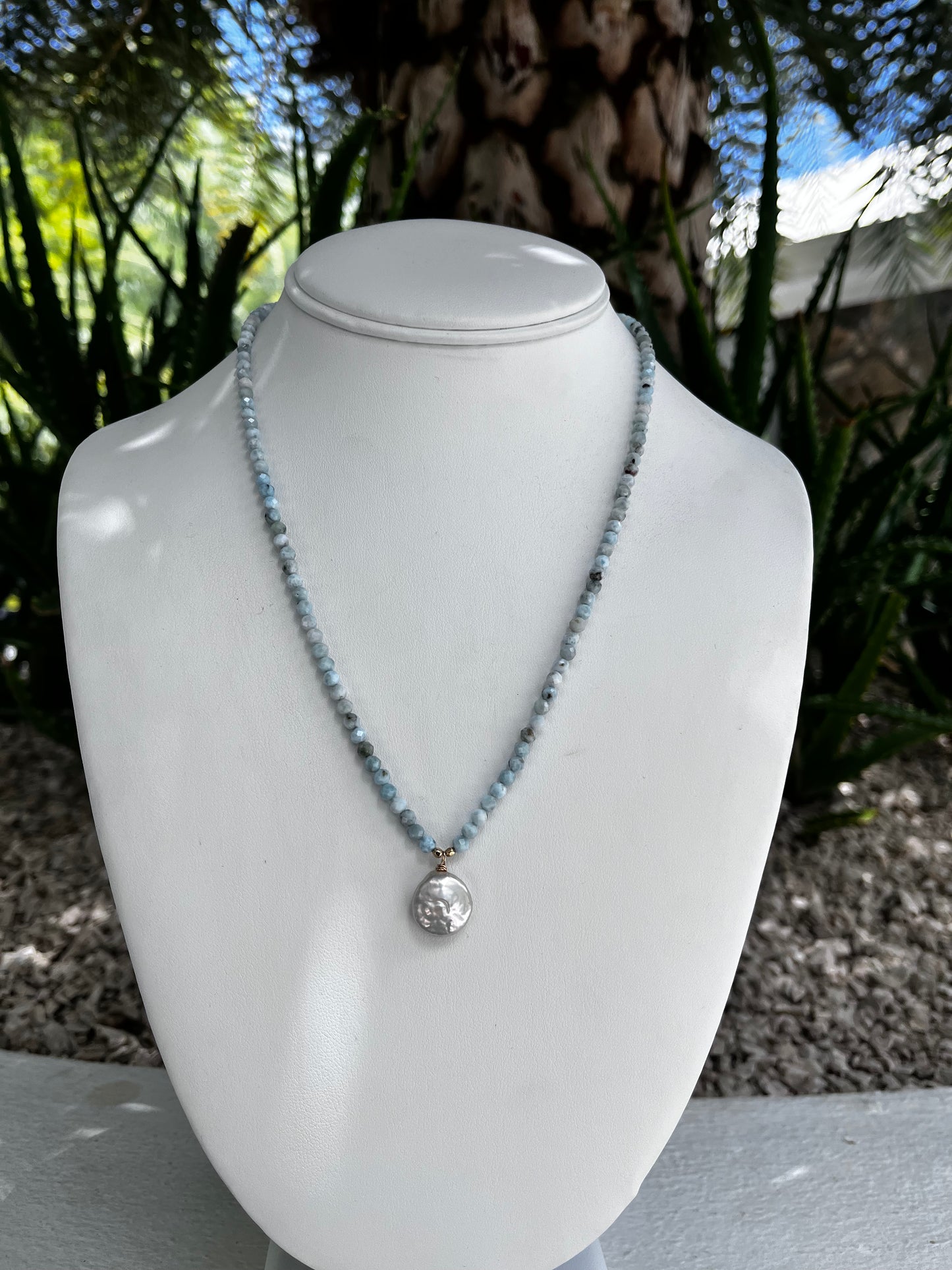 Larimar Necklace Locally Made