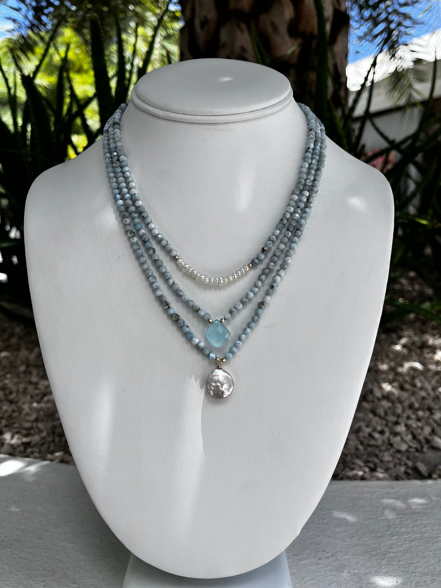 Larimar Necklace Locally Made