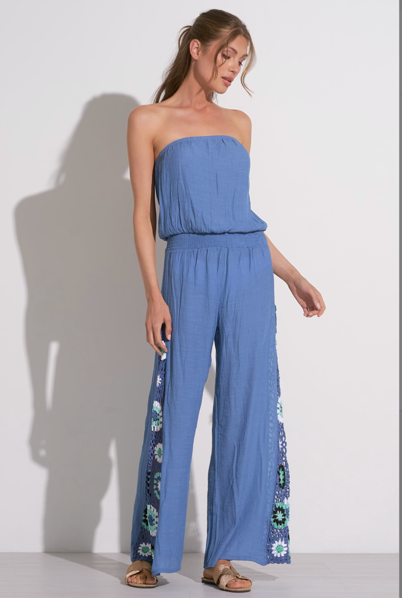 Strapless Crochet Jumpsuit