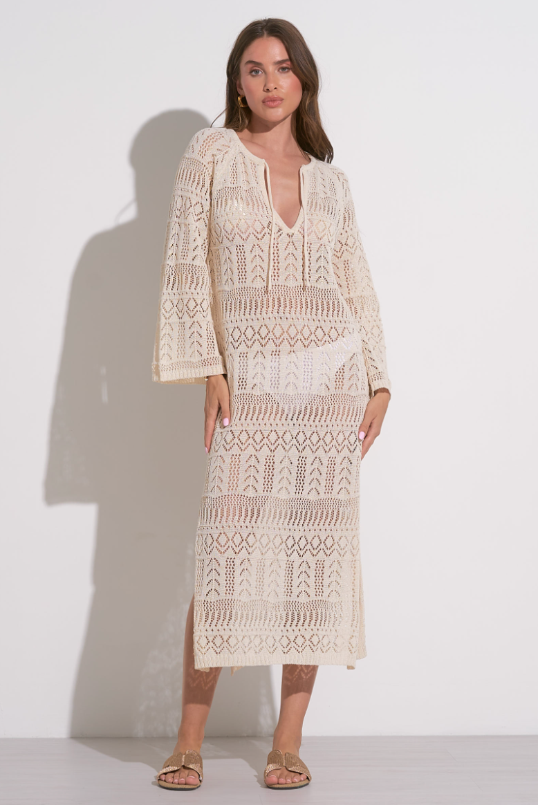 Natural Crochet Kaftan