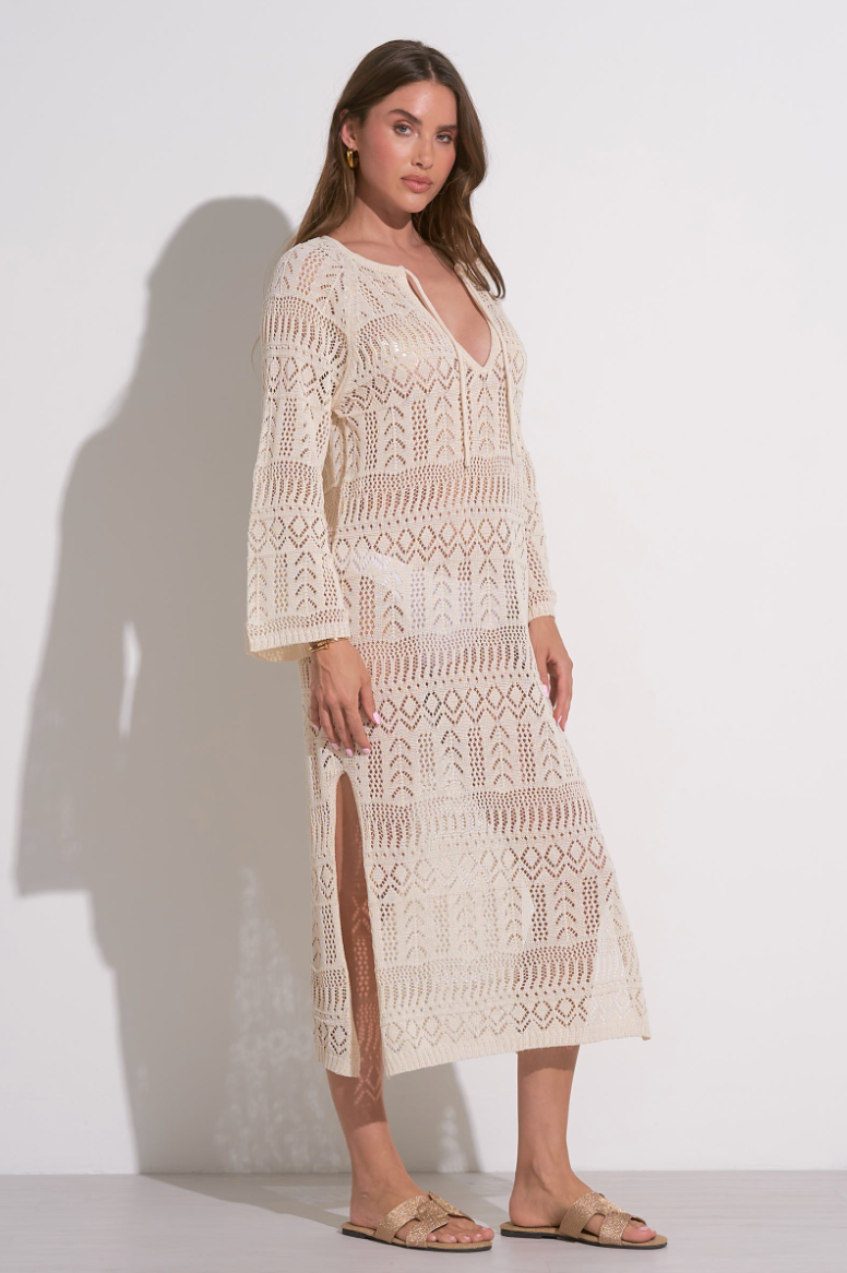 Natural Crochet Kaftan