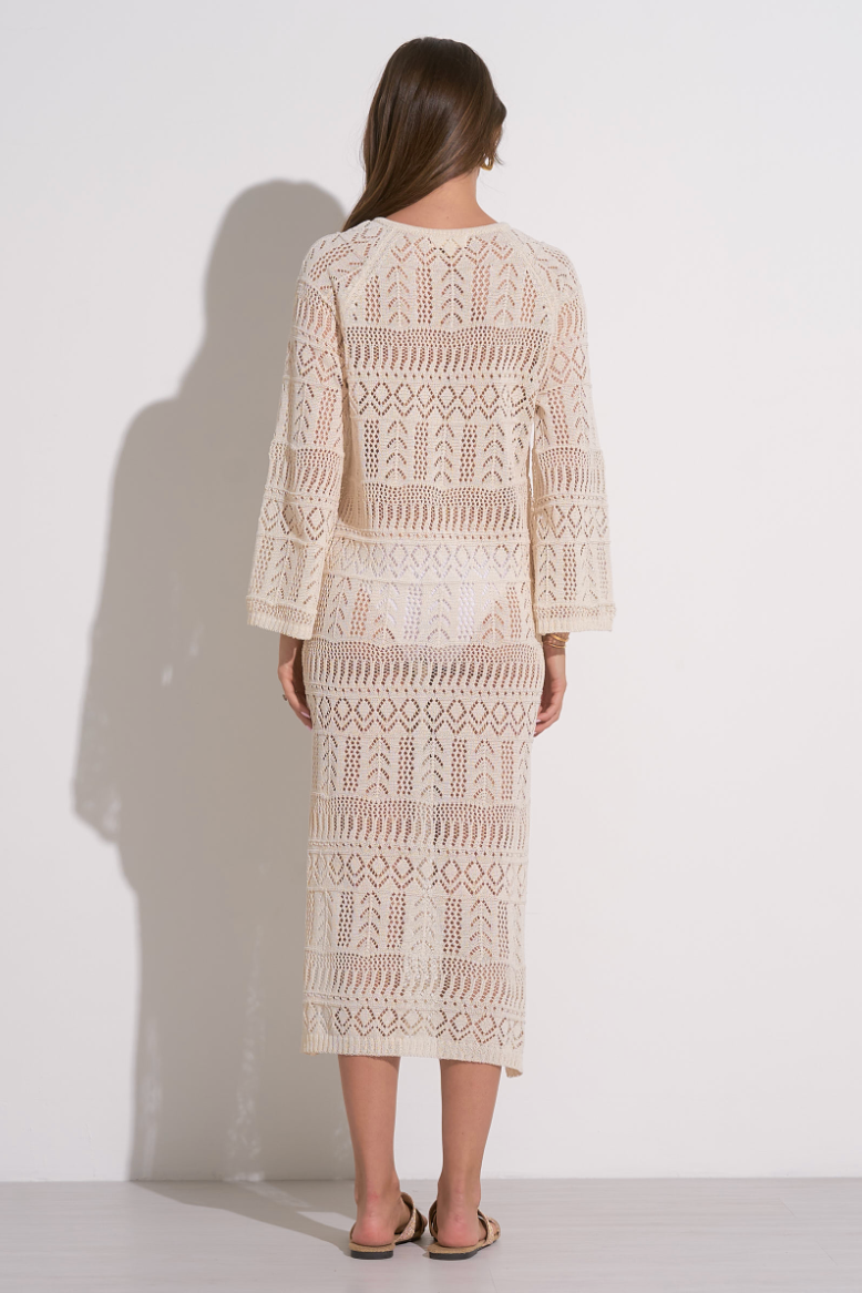 Natural Crochet Kaftan