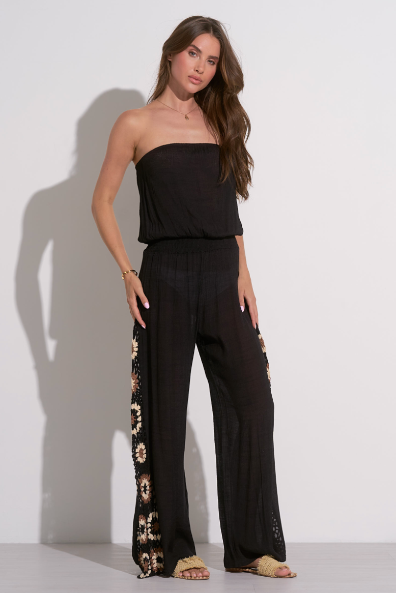 Strapless Crochet Jumpsuit