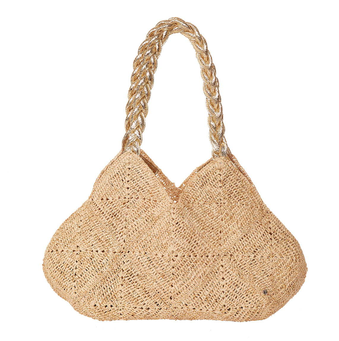 Foggia Lux - Natural/Gold Tote
