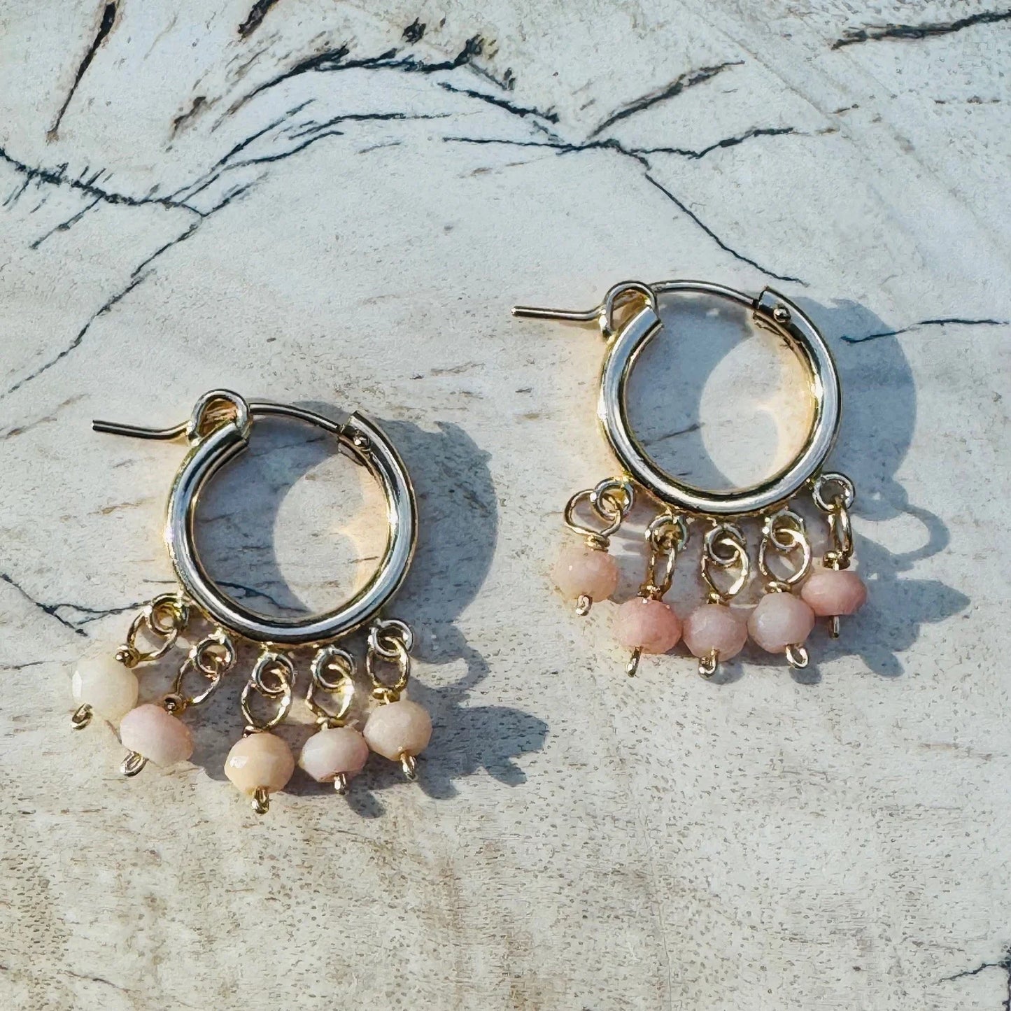 Pink Opal Best Bunch Hoops