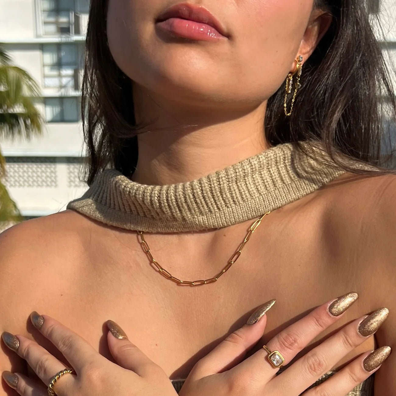 Jayden Paperclip Chain Necklace