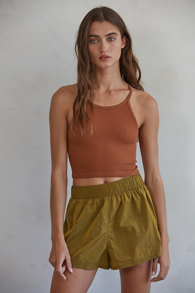 Knock Out Halter Top Seamless