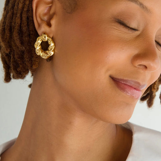 Colter Twist Knocker Earrings