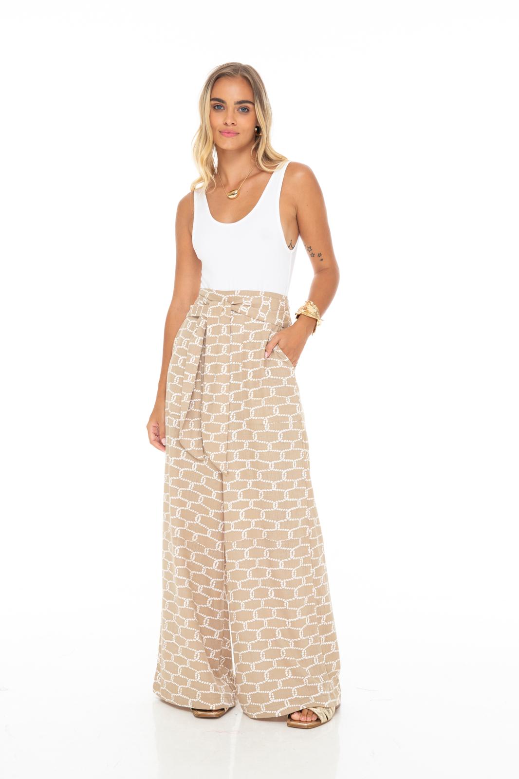 Nicole Linen Tie Pant