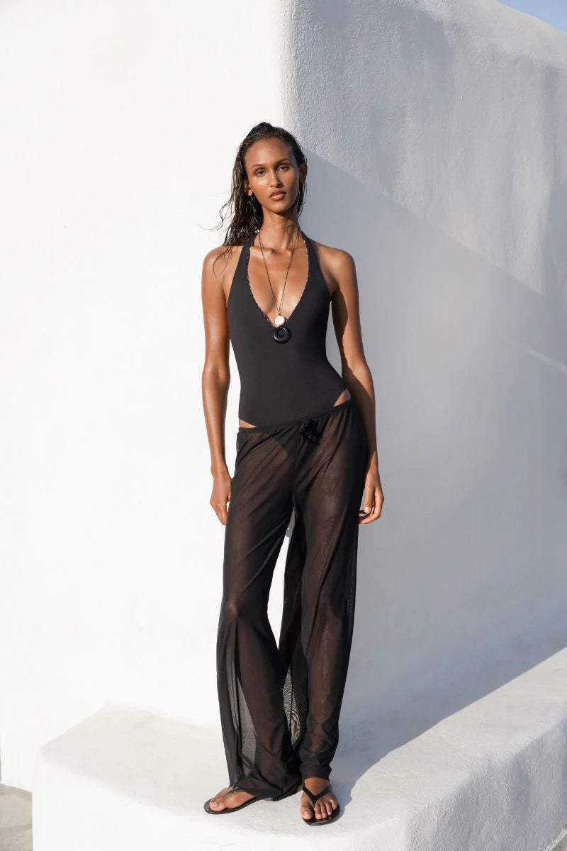 Andrea One Piece - Coconut Zebra/Black