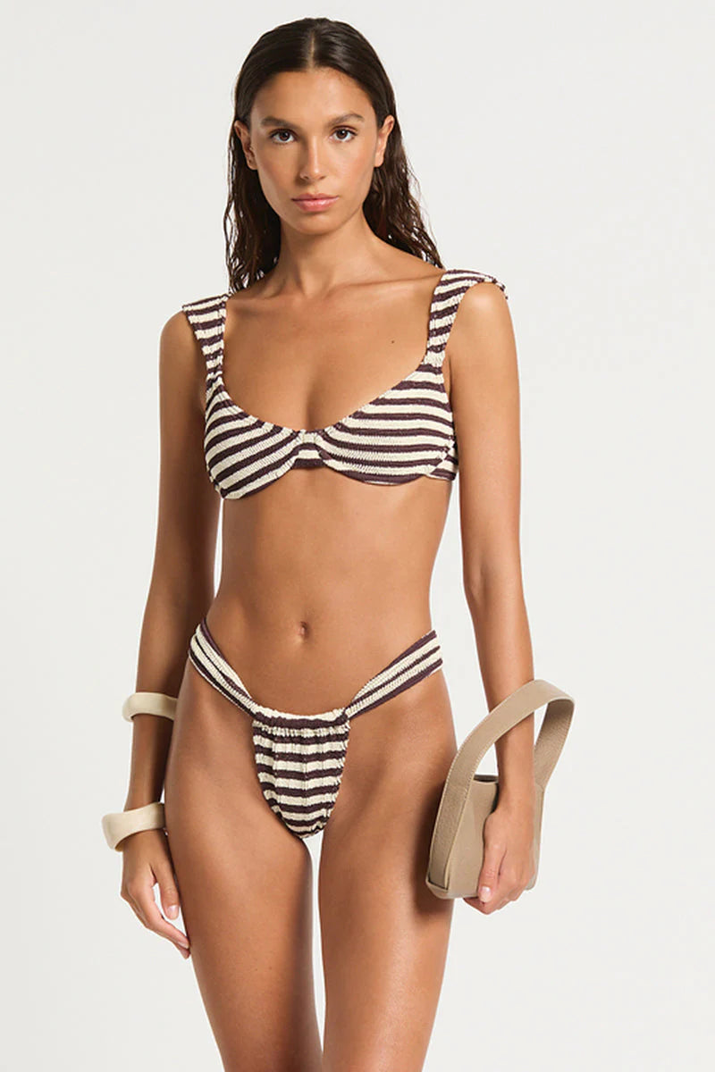 Georgia Brief - Sable Dot Stripe
