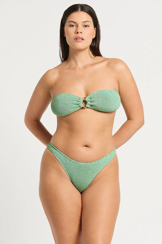 Ring Tie Bandeau - Ice Blue Lurex