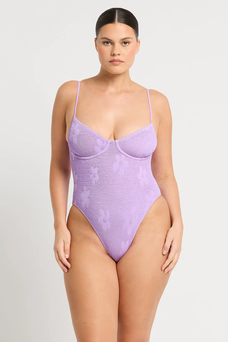 Gracie One Piece - Lavender Floral