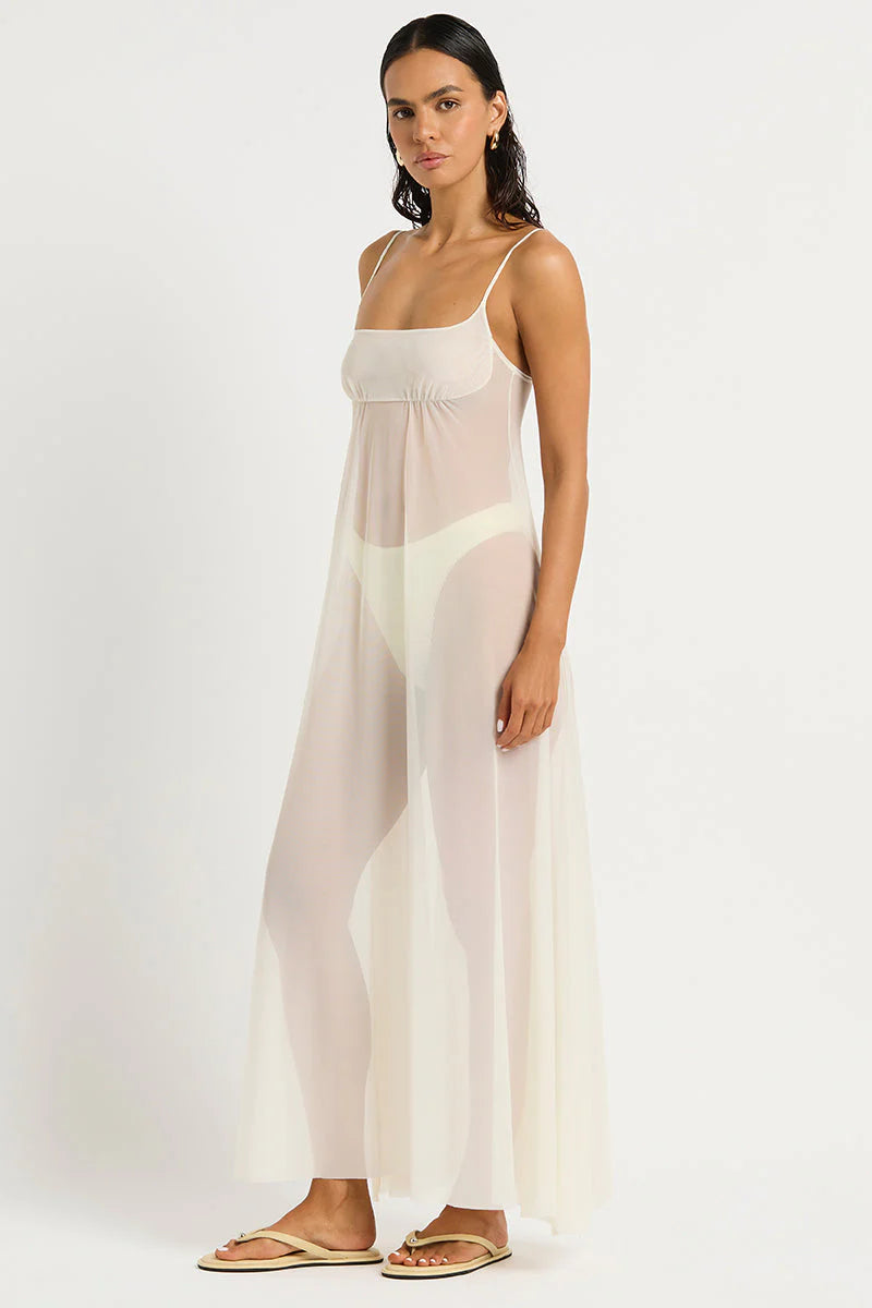 Ottie Maxi Dress - Coconut Mesh