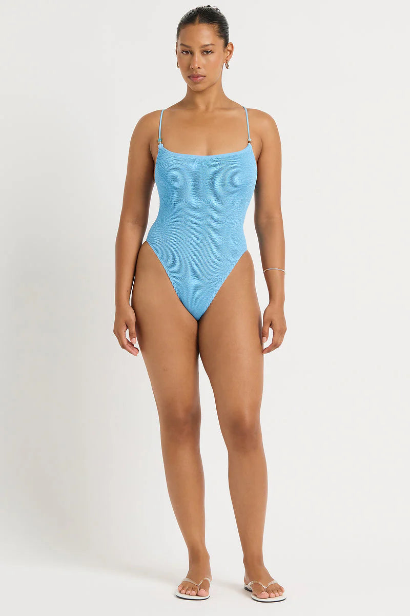 Beaded Indira One Piece  - Cloud Blue