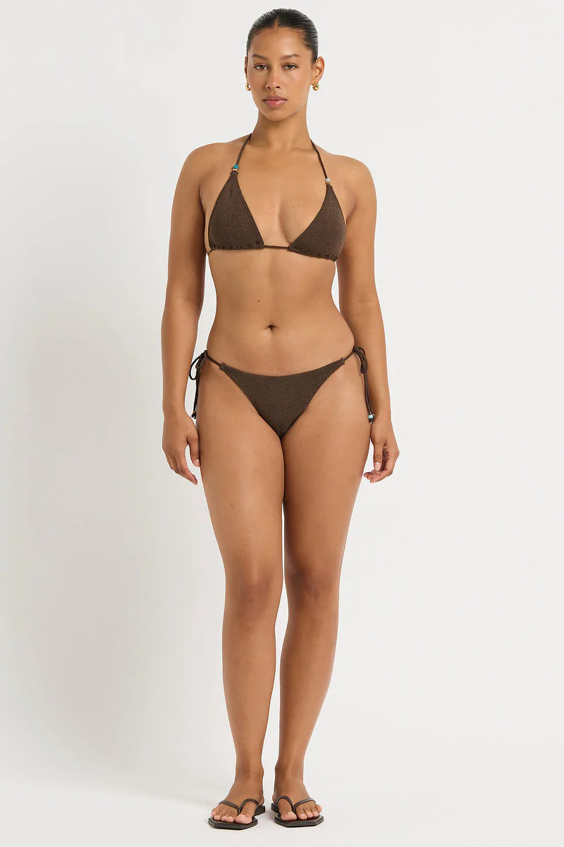 Beaded Ingrid Tri - Walnut