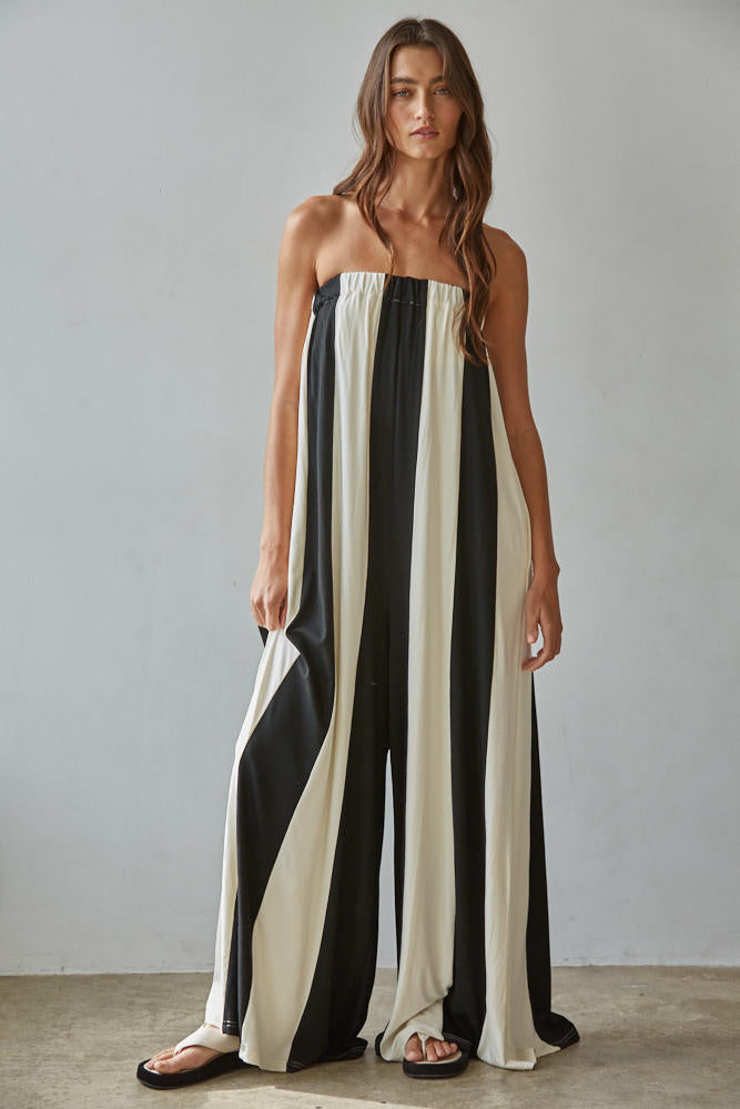 Havana Wide Flare Leg Jumpsuit