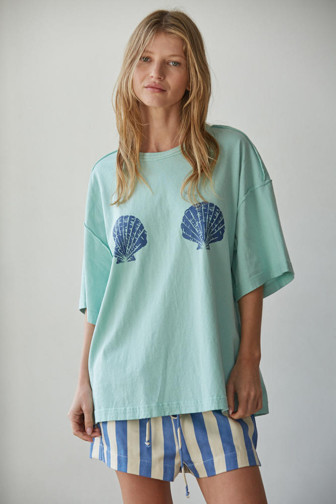 Sun-Kissed Shells Tee