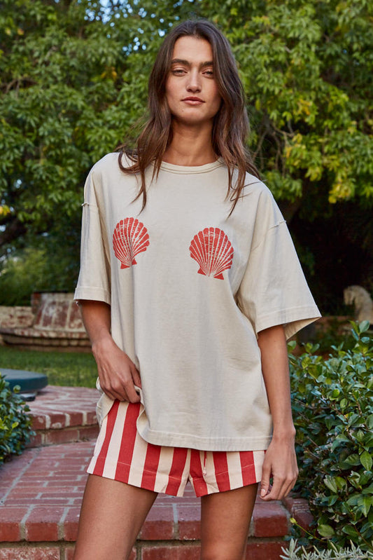 Sun-Kissed Shells Tee