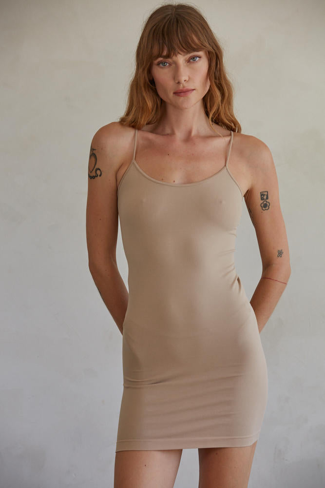 Solid Cami Mini Dress