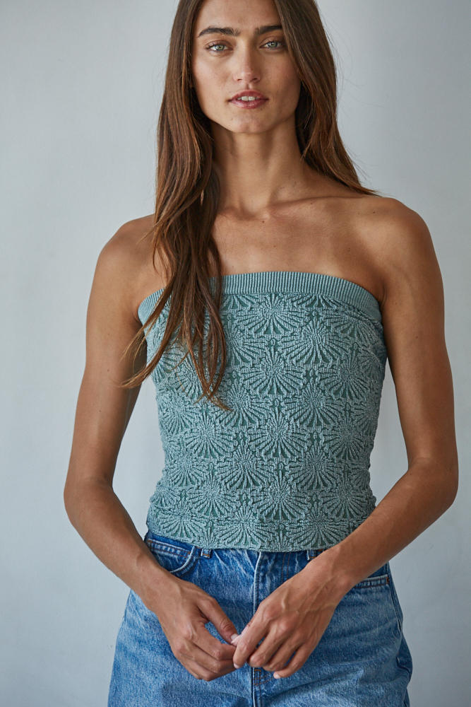 Jacquard Tube Top