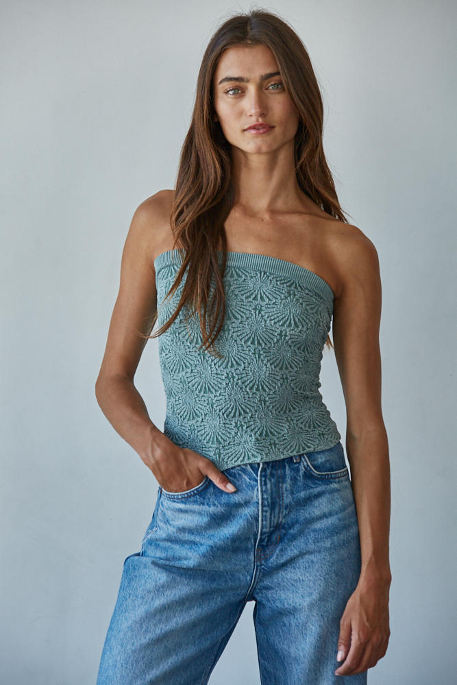 Jacquard Tube Top