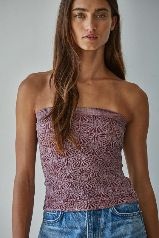 Jacquard Tube Top