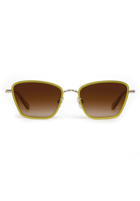 Bella | Silver + Chartreuse