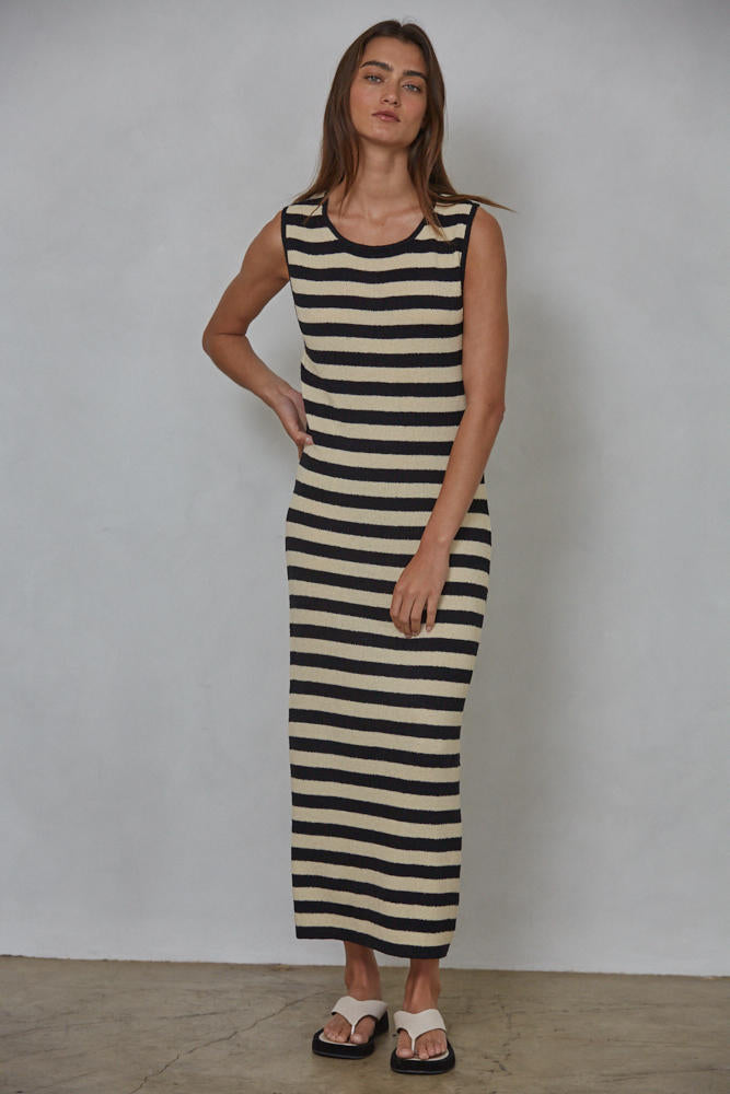 Callum Striped Bodycon Dress
