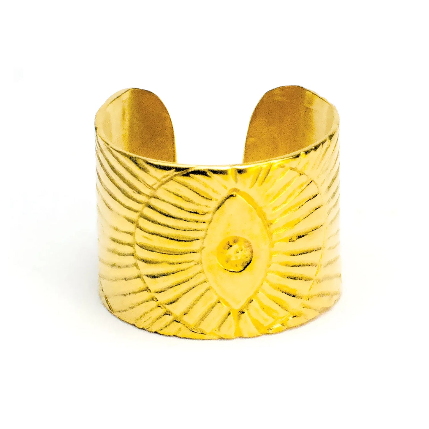 Evil Eye Sunrays Adjustable Ring
