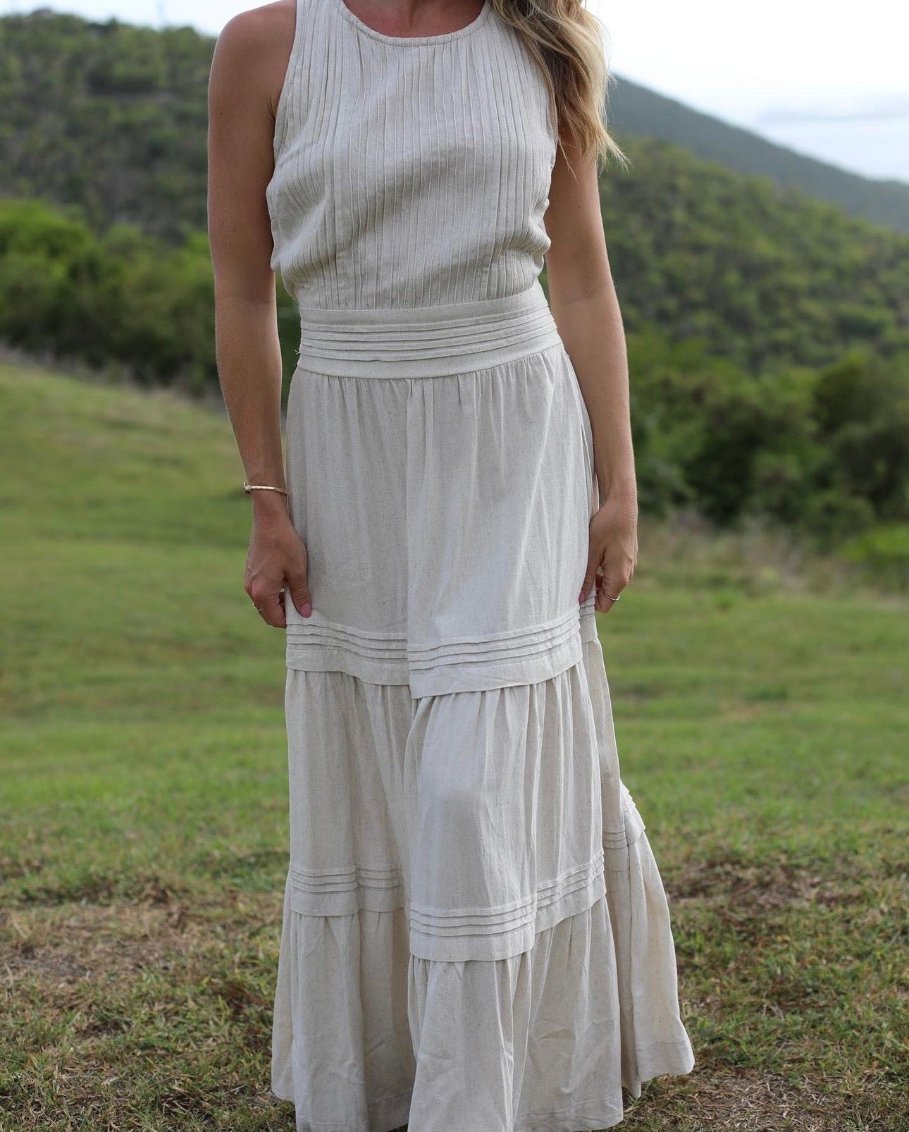 Solid Natural Eve Dress