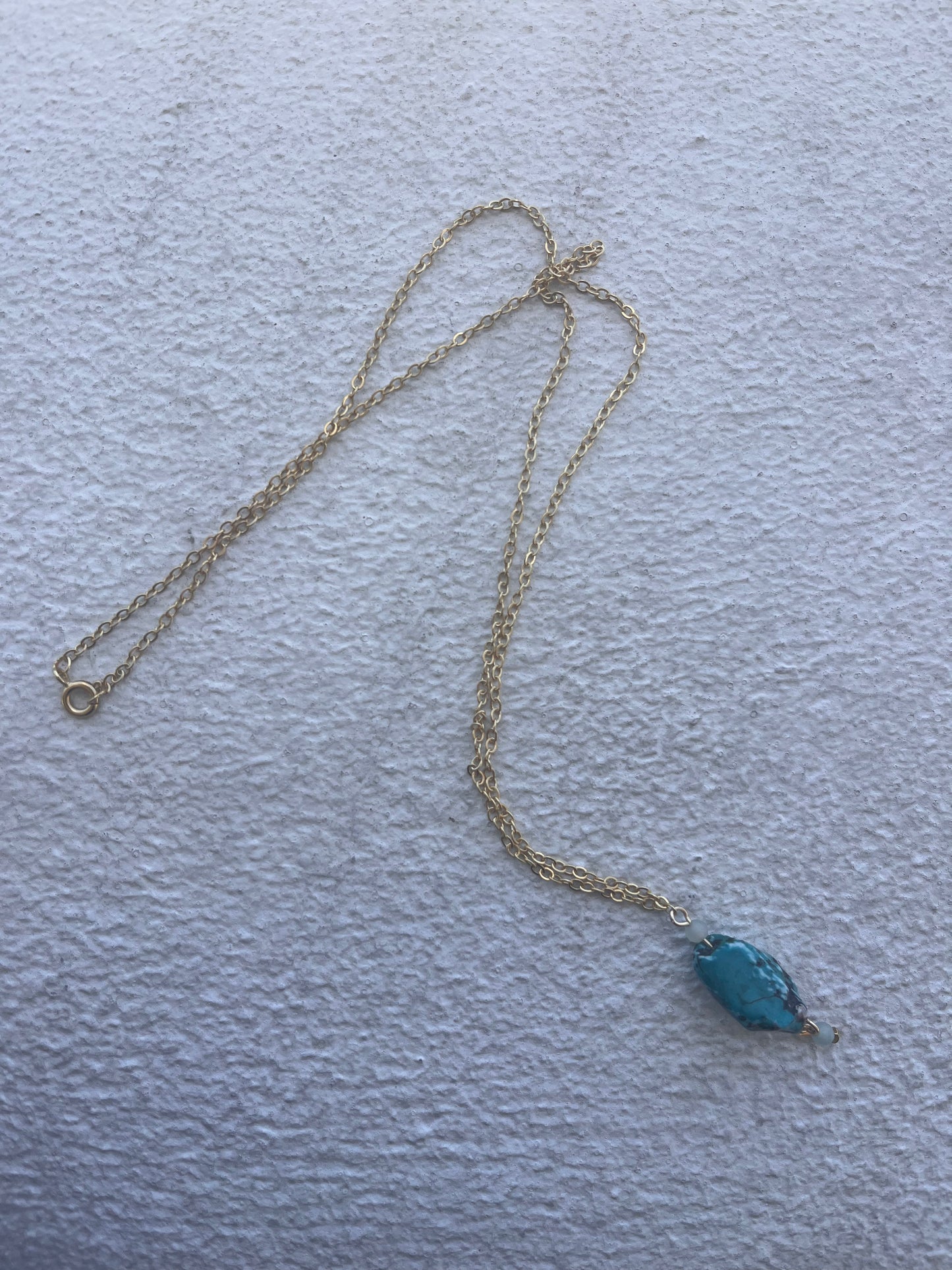 Turquoise Nugget 14/20 Chain