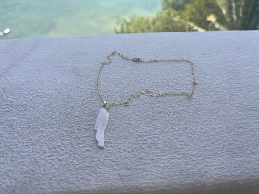 White Shell  Drop 14/20 Chain