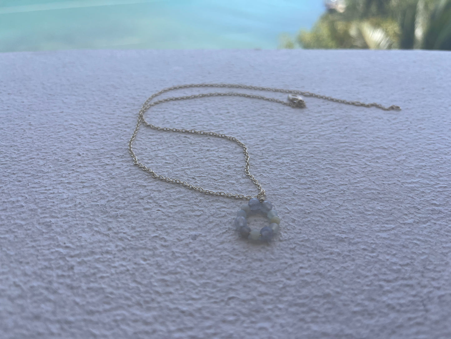 Labradorite & Amazonite Drop 14/20 Chain