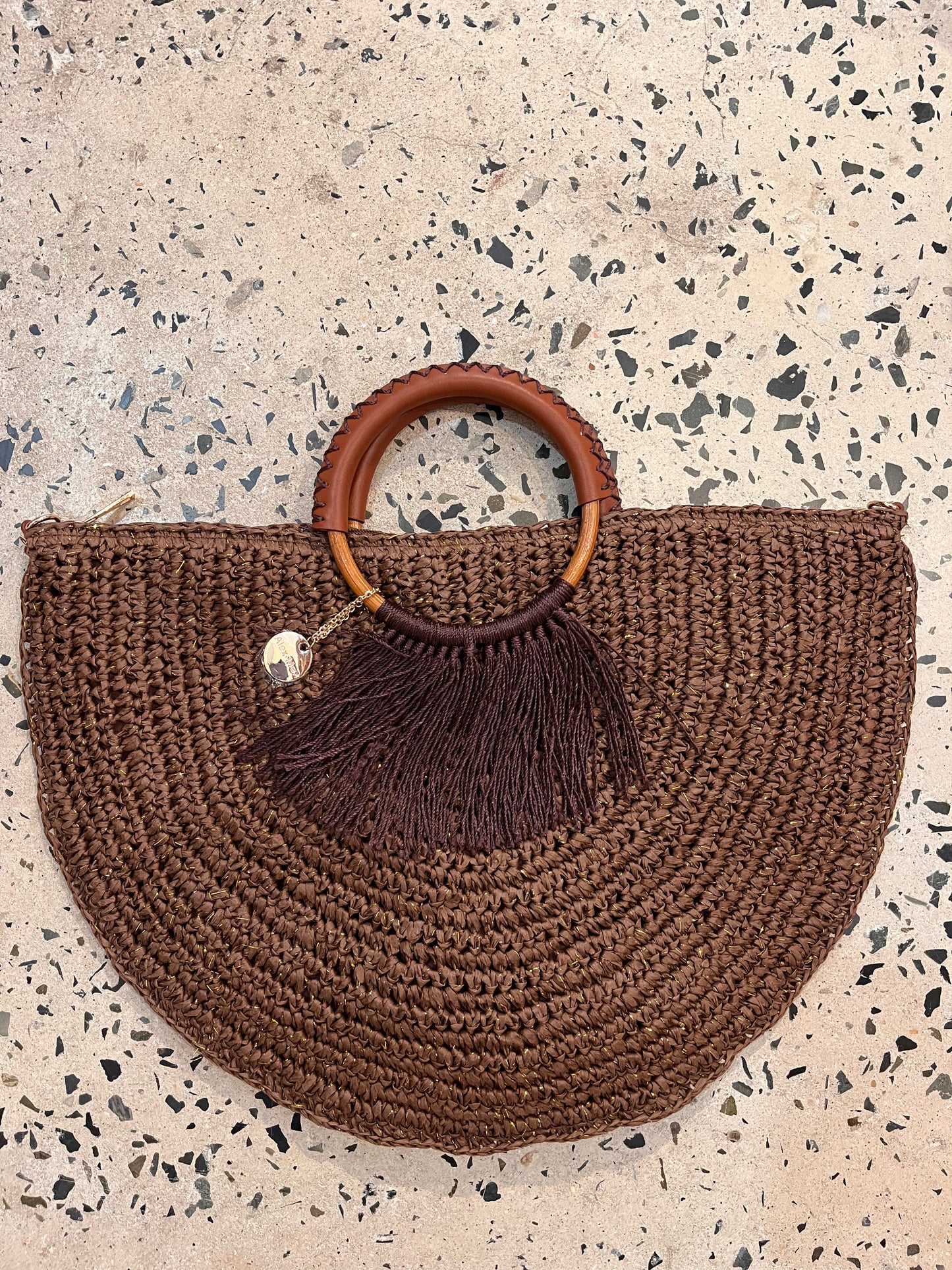 Chocolate Half Moon Bag