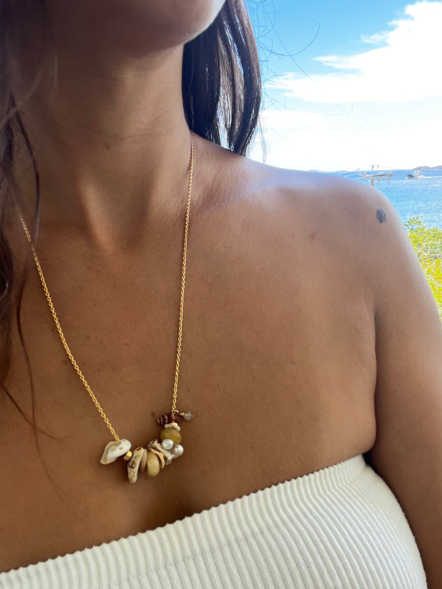 Island Treasure Cluster 14/20 Necklace
