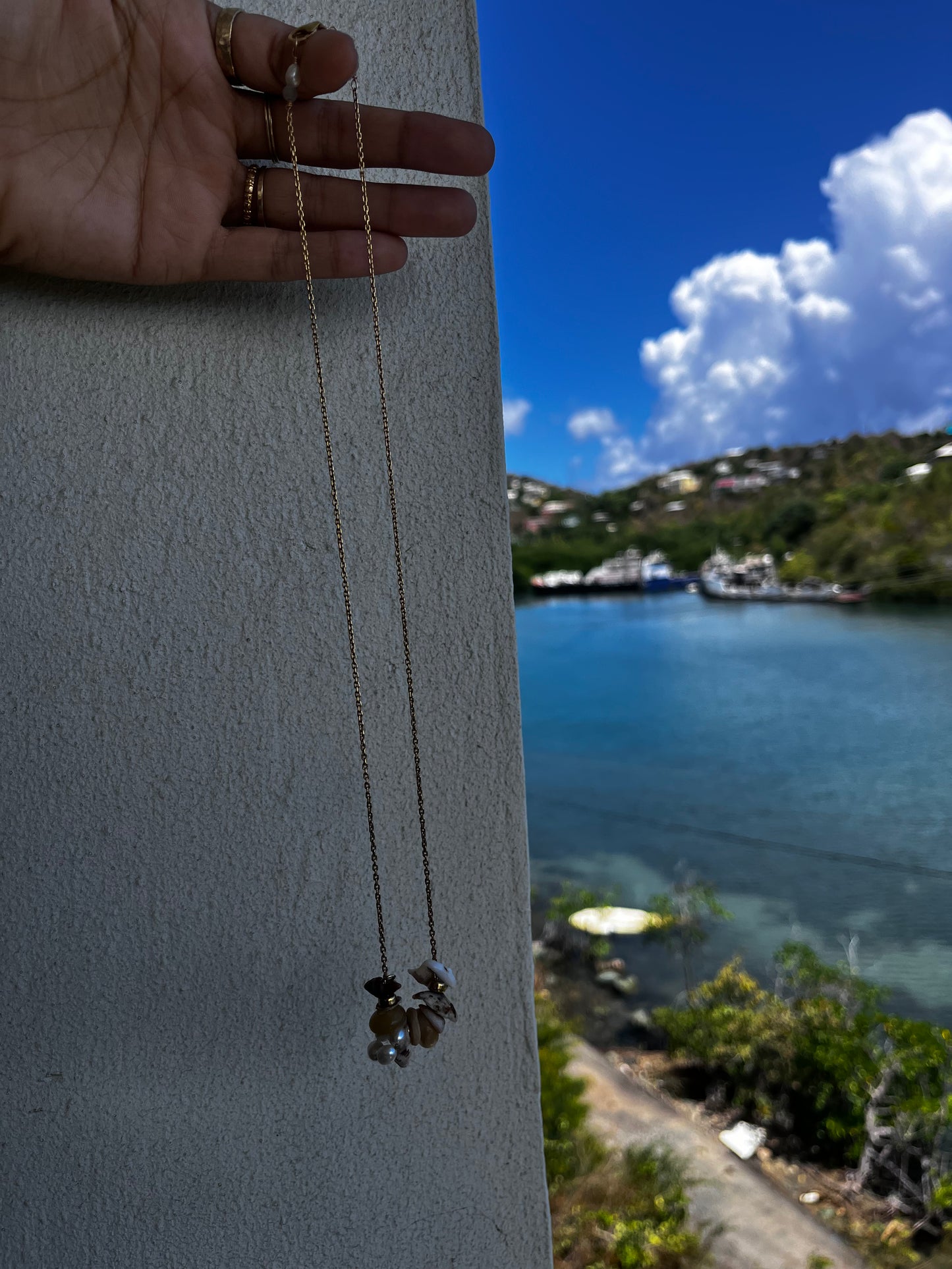 Island Treasure Cluster 14/20 Necklace